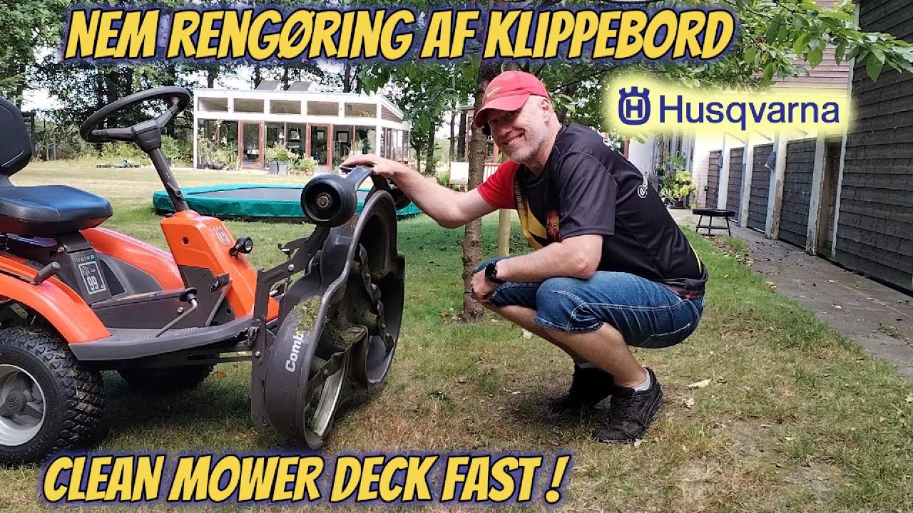 Husqvarna 214 T front rider - Easy cleaning - nem rengøring.