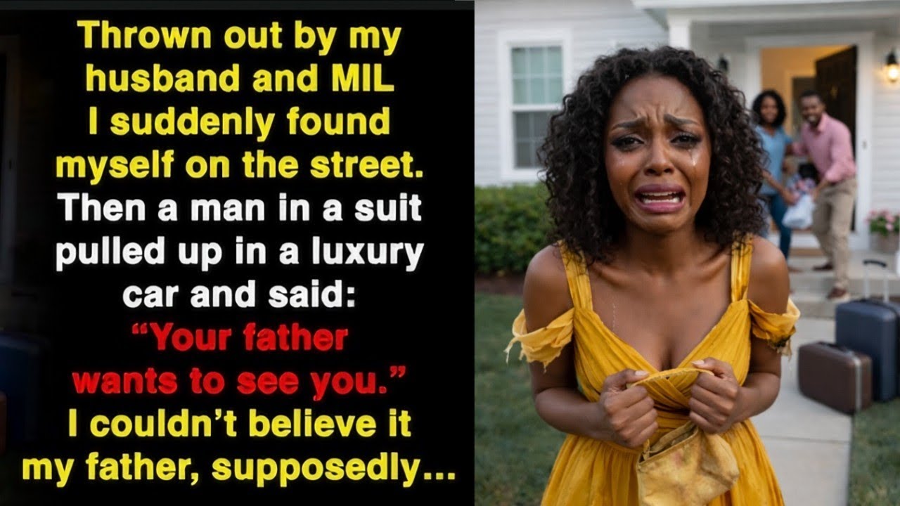 When I was thrown out, a man in a suit stepped out of a luxury car and…
