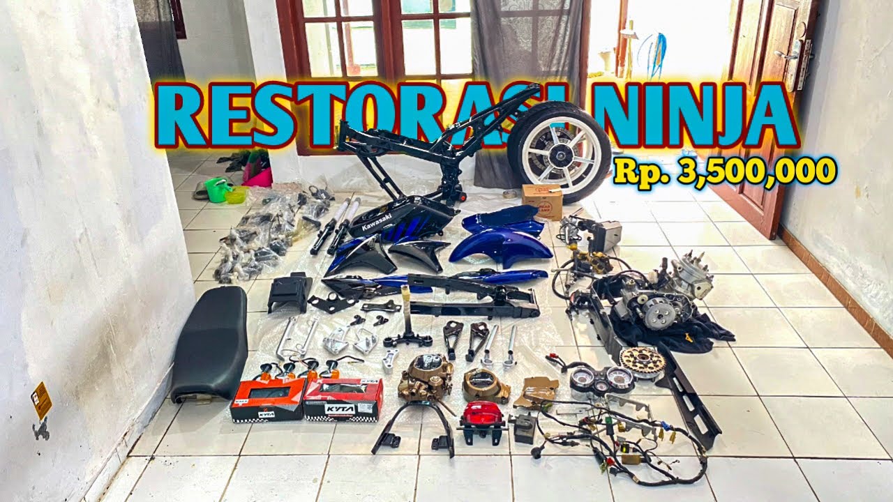 Restorasi Ninja SS, Full Restorasi murah meriah, hasil Glowing parah !!!