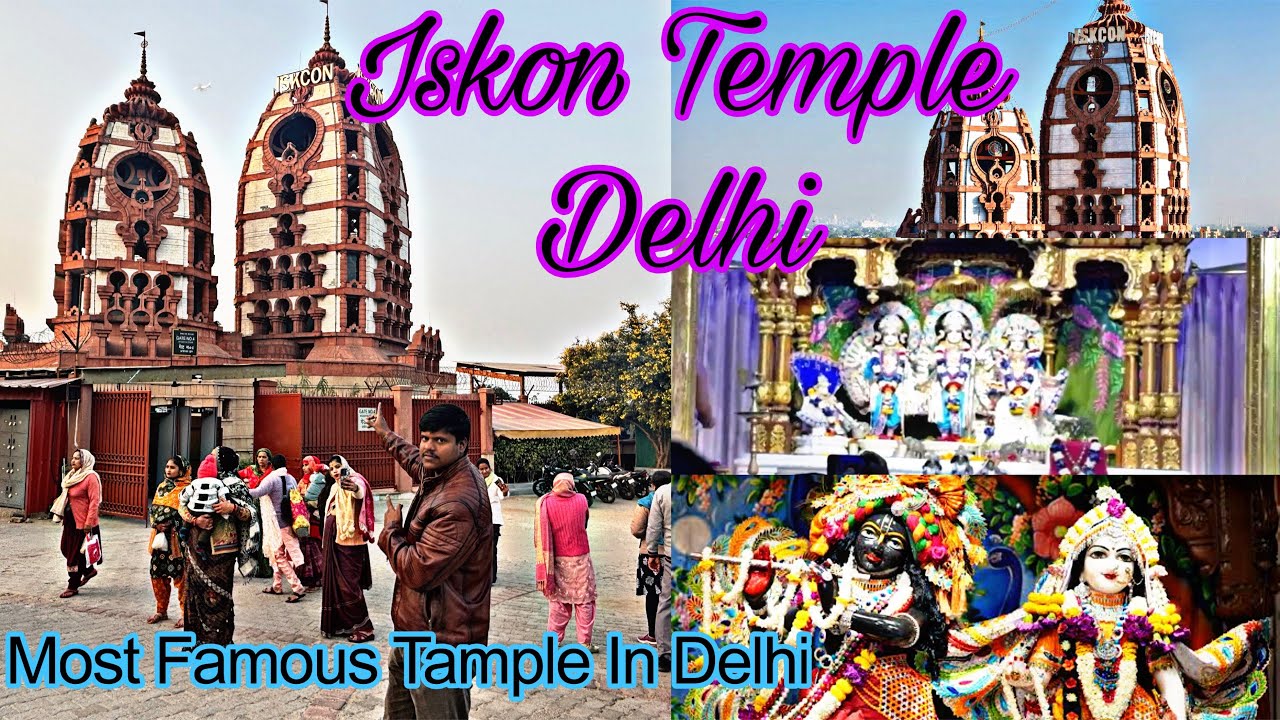 ISKCON Delhi Biggest Temple // Most Famous Temple in Delhi 🙏🏾