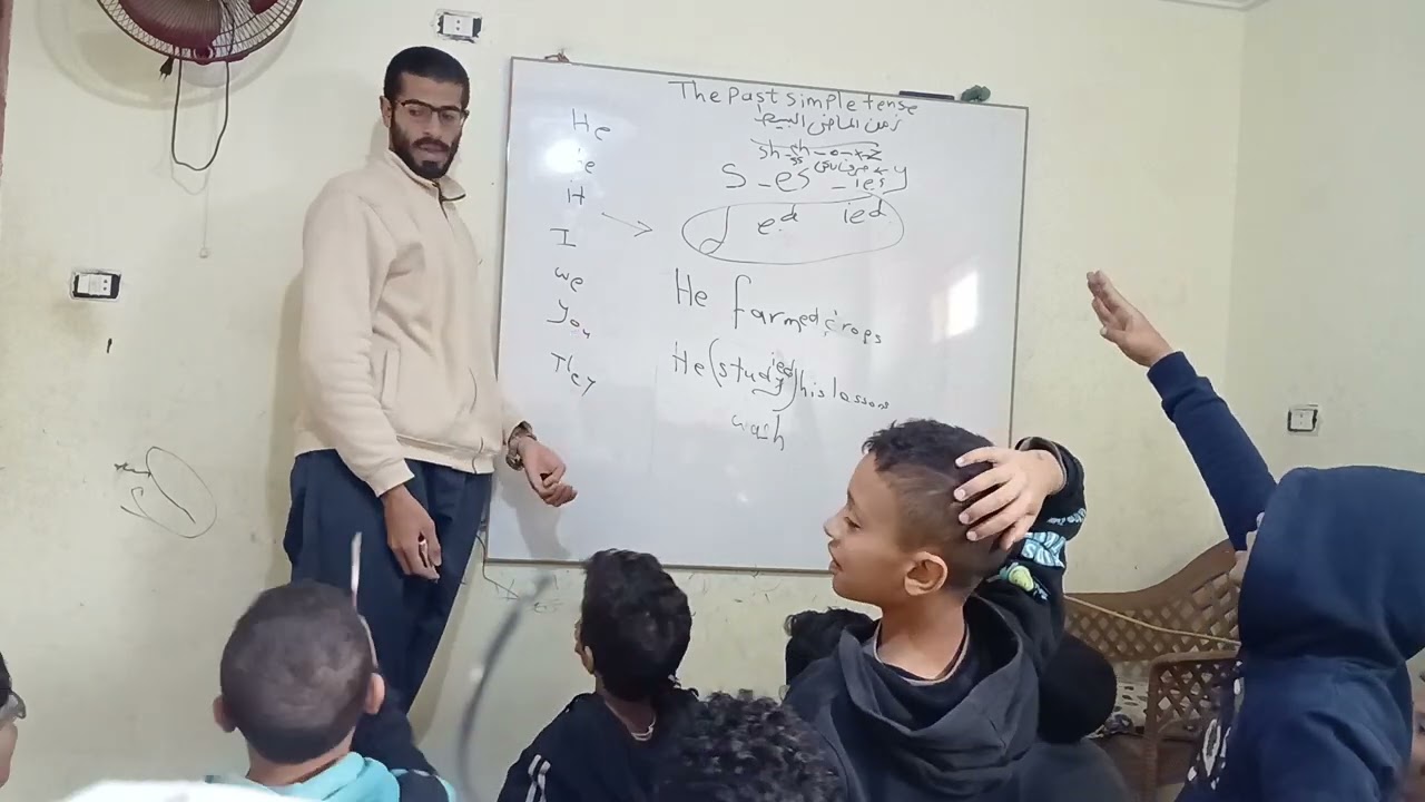 مقرر قاعدة زمن الماضي البسيط لطلاب الصف الرابع الابتدائي الترم الثاني 2036