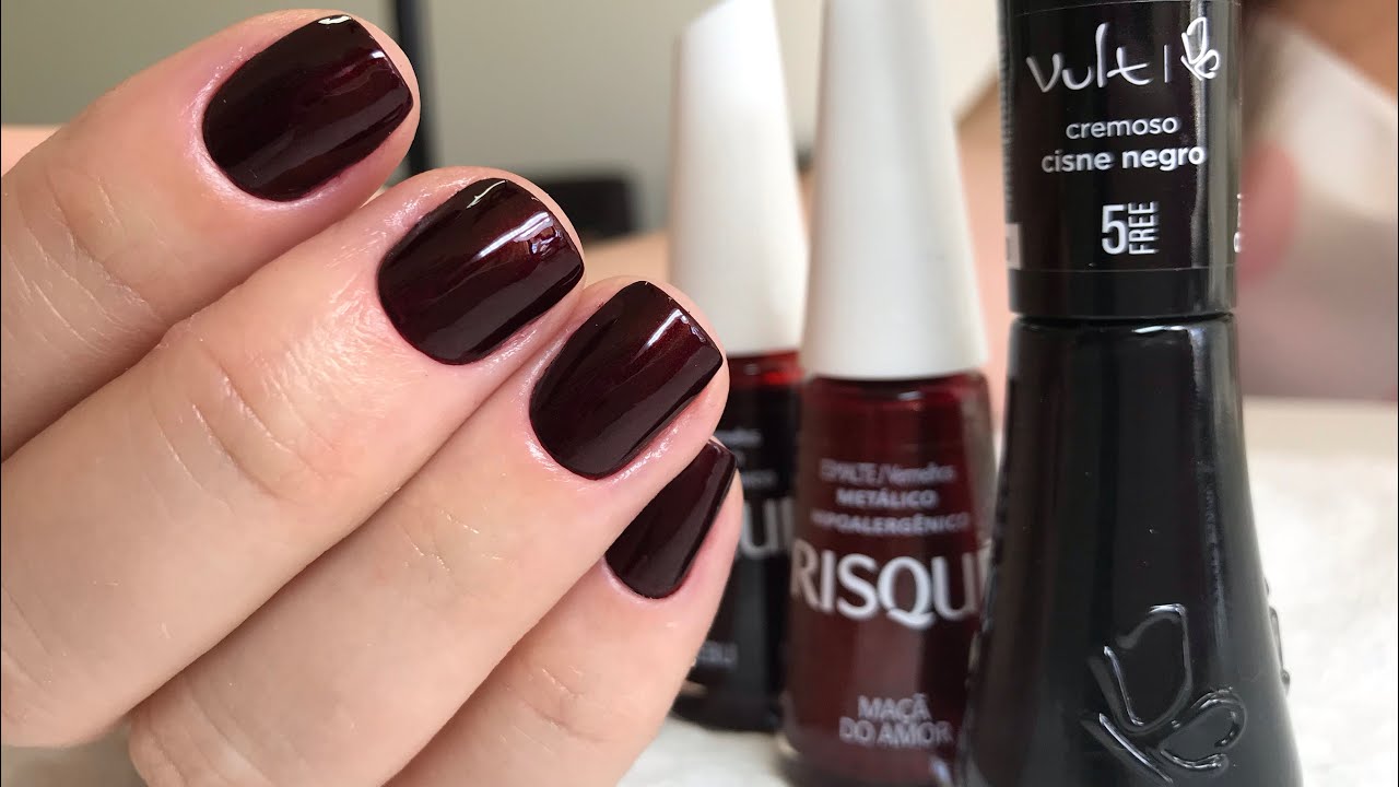 MISTURINHA DE ESMALTES PRETO+VERMELHOS
