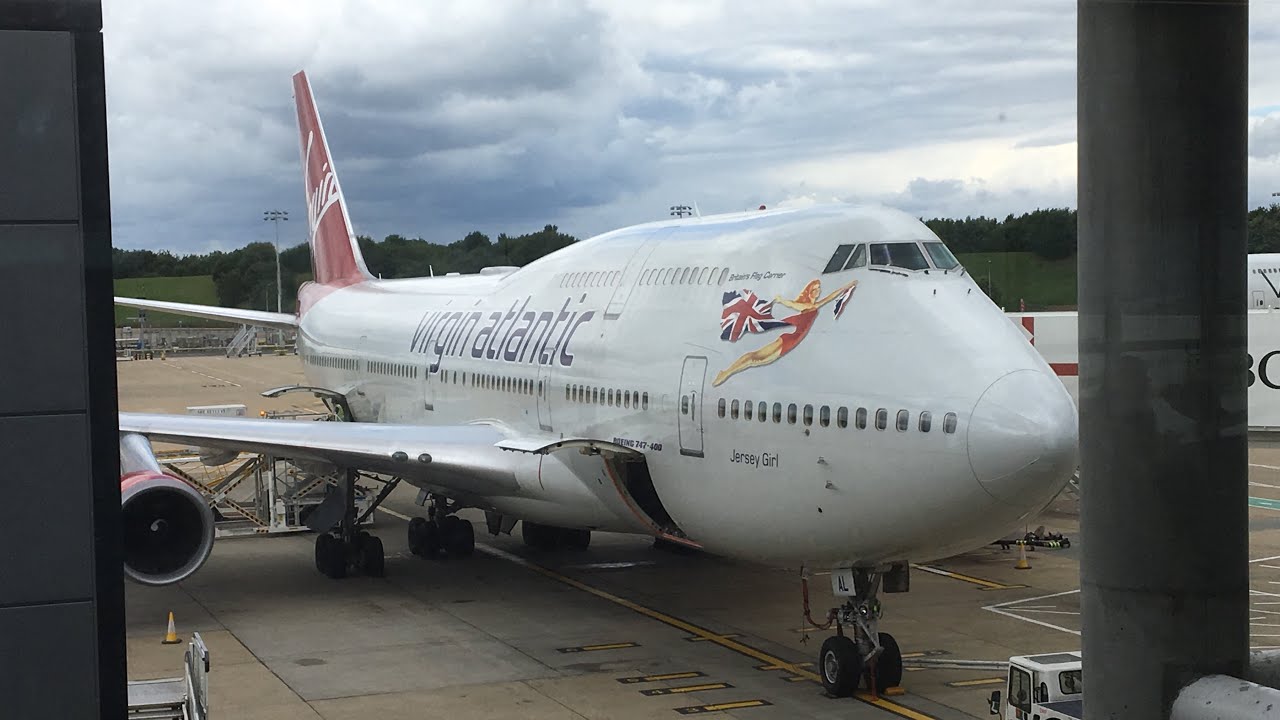 virgin Atlantic 747-400 flight from London gatwick to varadero airport cuba