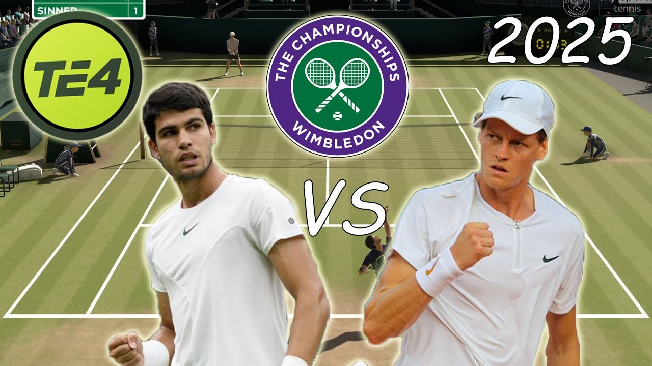 Tennis Elbow 4 | Carlos Alcaraz VS Jannik Sinner Final Wimbledon 2025 Simulación | marratxiboy