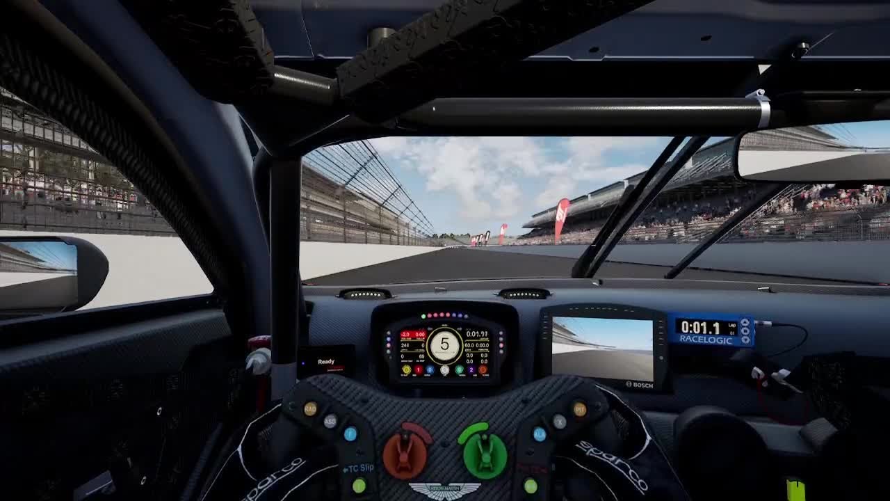 ACC Indianapolis Aston Martin V8 Vantage GT3 2019 (Dry) Track Guide (Hotlap + Telemetry)