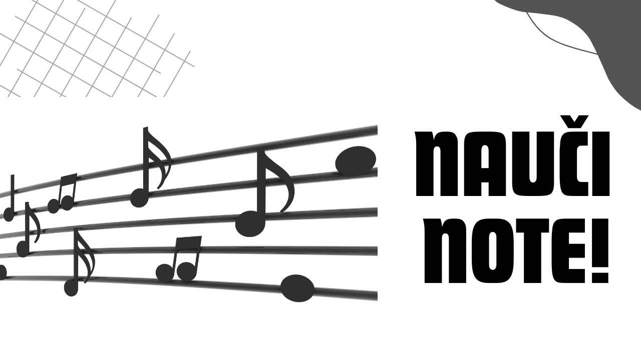 U ovom videu naučićeš imena nota, violinski ključ, linijski sistem i pisanje nota! | Škola klavira