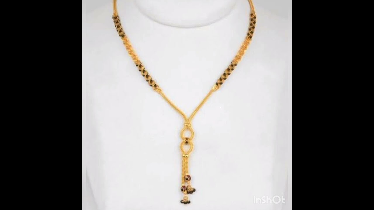 Most prettiest Black beads gold collection # Referal models# short chains