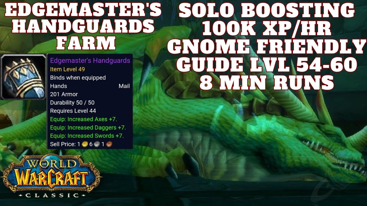 WoW Classic Anniversary - Sunken Temple Solo Boosting 54-60 Edgemaster's Farm Gnome Friendly
