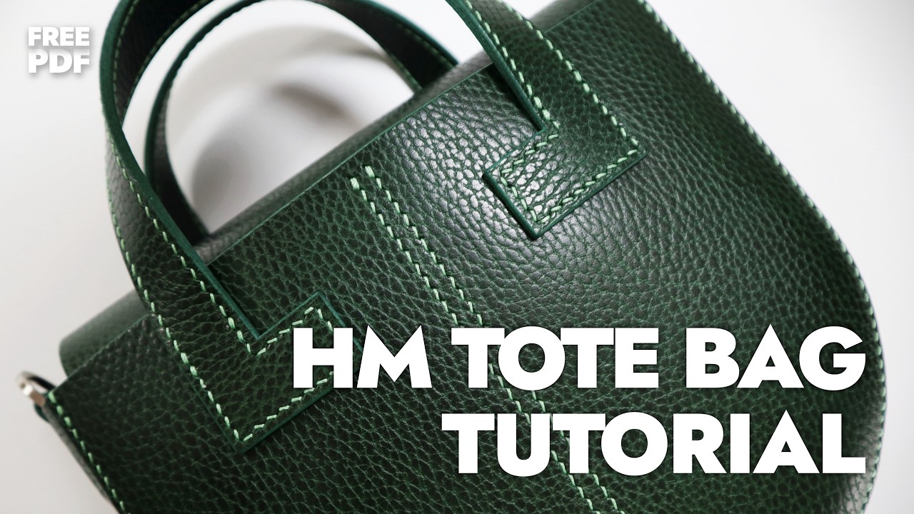 Making a HM tote bag / HM 토트백 만들기 / Leather Craft PDF / 가죽공예 패턴