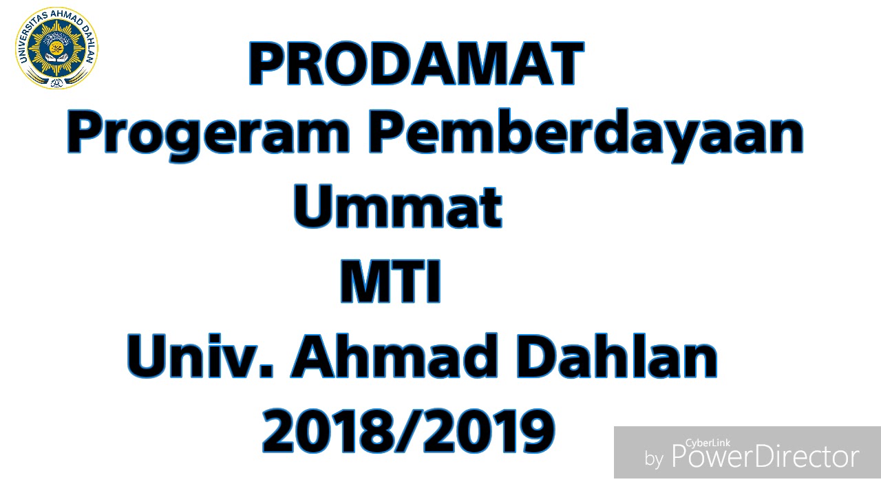 PRODAMAT S2 MTI UAD 2018/2019 Di MAN 2 BANTUL