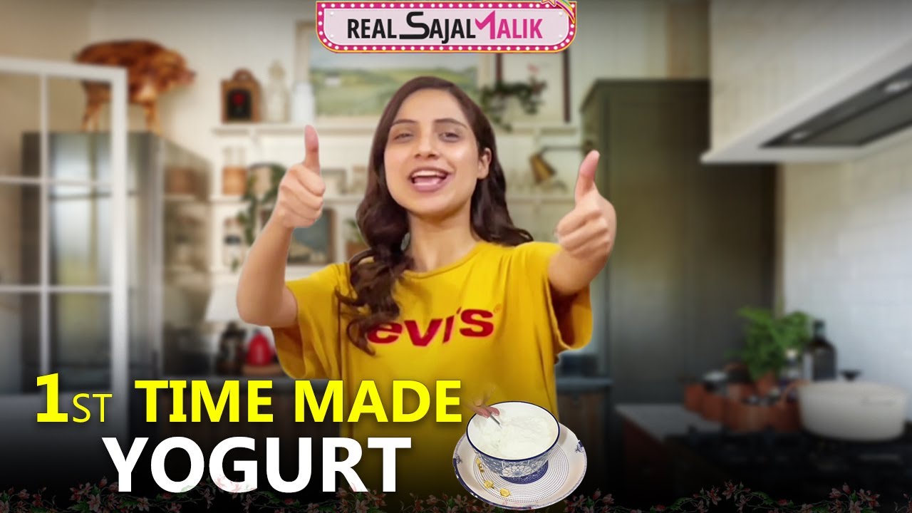 1st time I made yogurt | Main ny Dahi jamane ka tarika sikhai lia | Real Sajal Malik | vlog