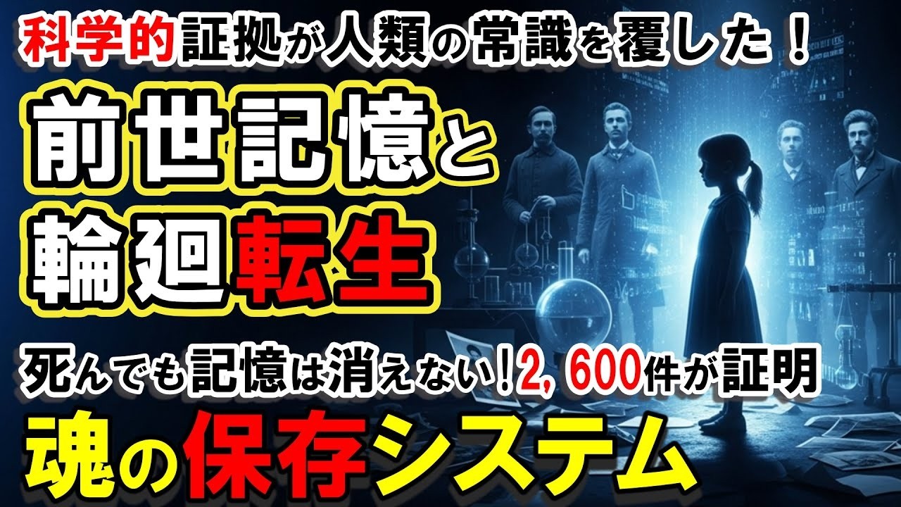 輪廻転生死んだはずの記憶が子供に宿る理由2600件の調査で判明した魂のデータベースの存在前世記憶の科学的証拠が人類の常識を完全に覆したスピリチュアル