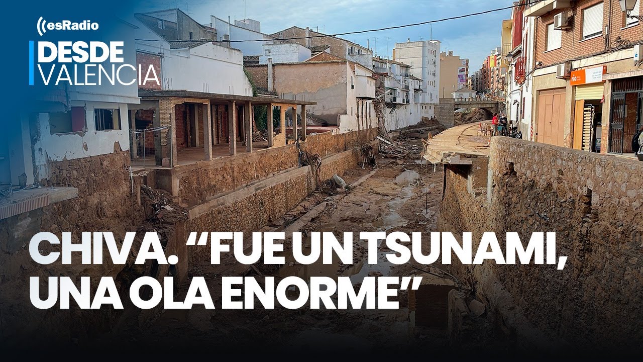 DANA | Un enorme barranco atraviesa Chiva tras la DANA: 