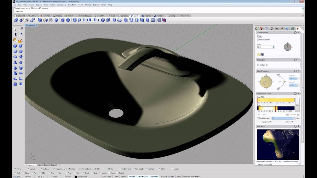 Novedge Webinar #43: Rhino v5 Overview Featuring the Gumball Manipulator