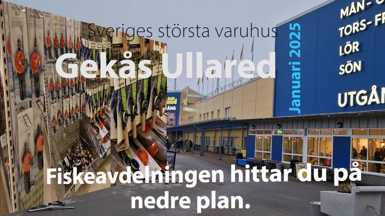 5 minuter p&aring; Fiskeavdelning, GEK&Aring;S i Ullared p&aring; nedre plan. Varf&ouml;r betala mer? REA-priser. Subtitles