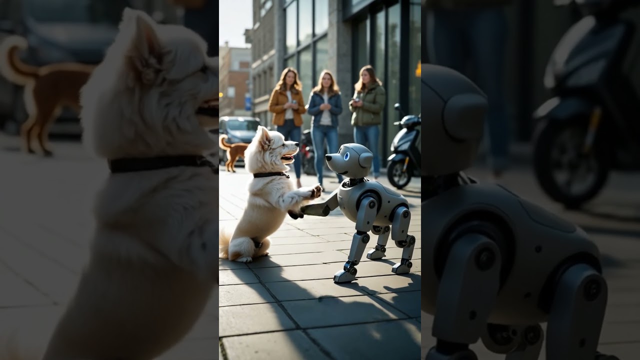 Is This Real? Puppy Reacts to Ultra-Realistic Robot Dog 🤯