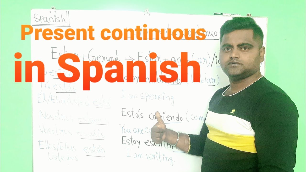 Present continuous tense in Spanish #RoyalAcademia