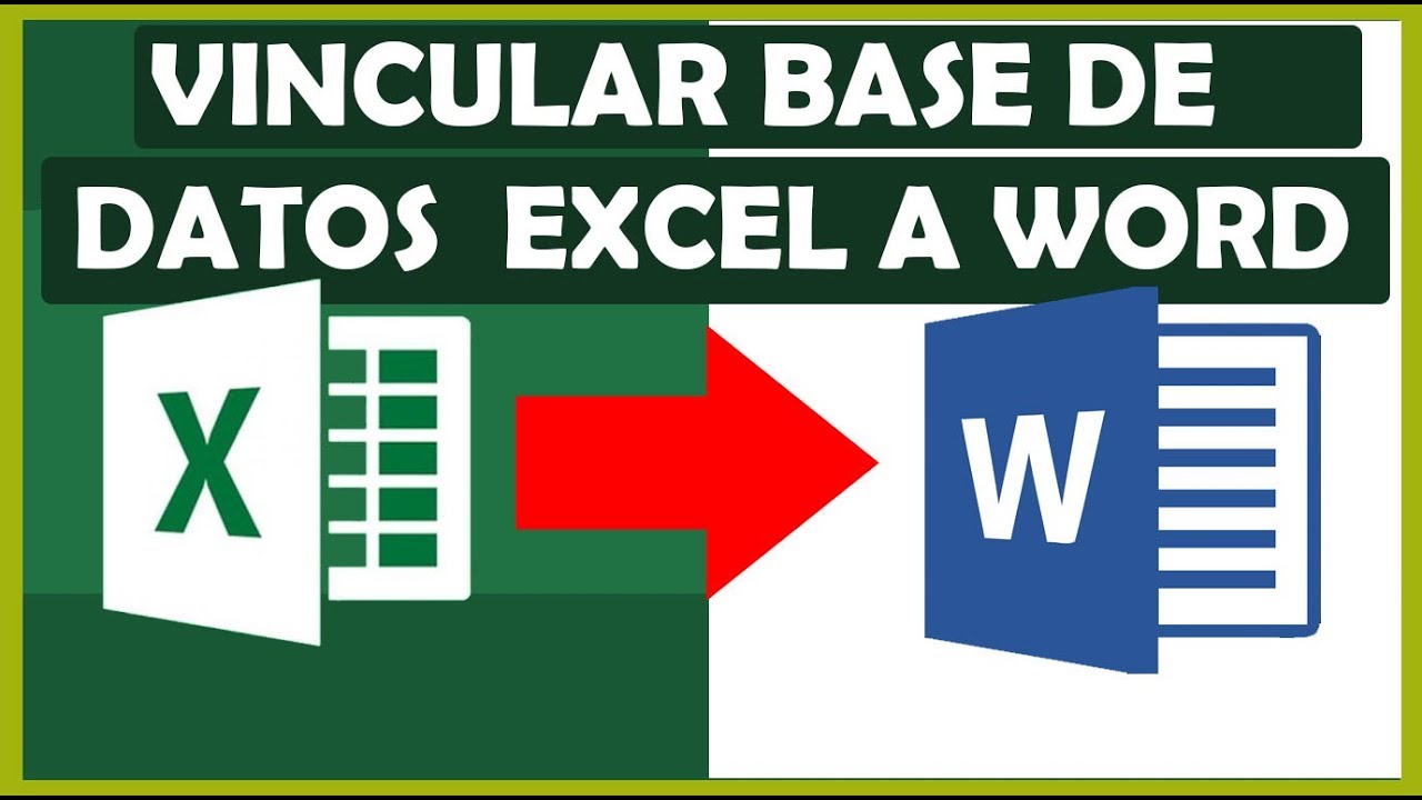 Como vincular Excel con Word. (Combinar correspondencia) 2025