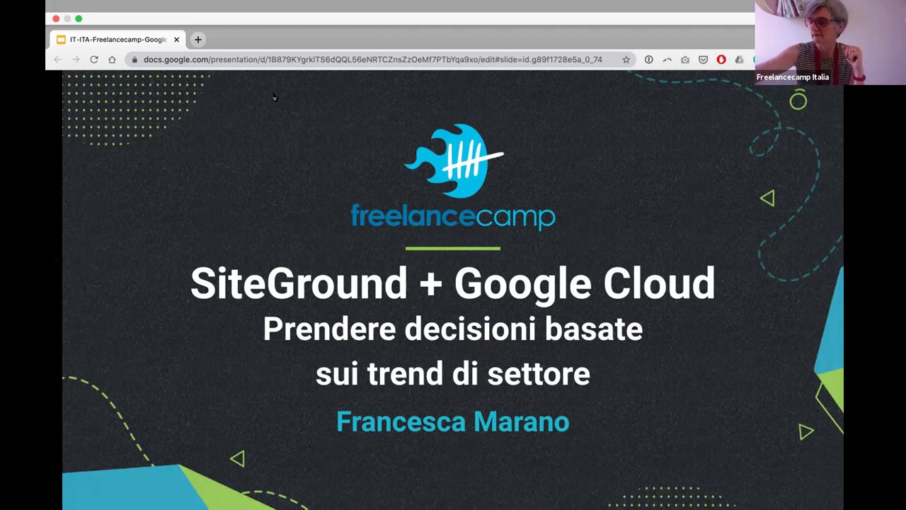 Francesca Marano - SiteGround e Google Cloud – Prendere decisioni basate sui trend di settore