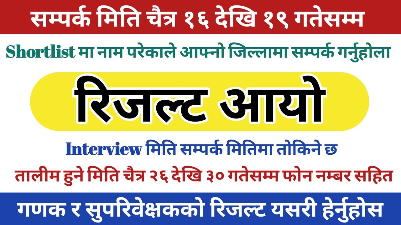 Ganak Result Published 2082 | National Statistics Office | How to Check Results