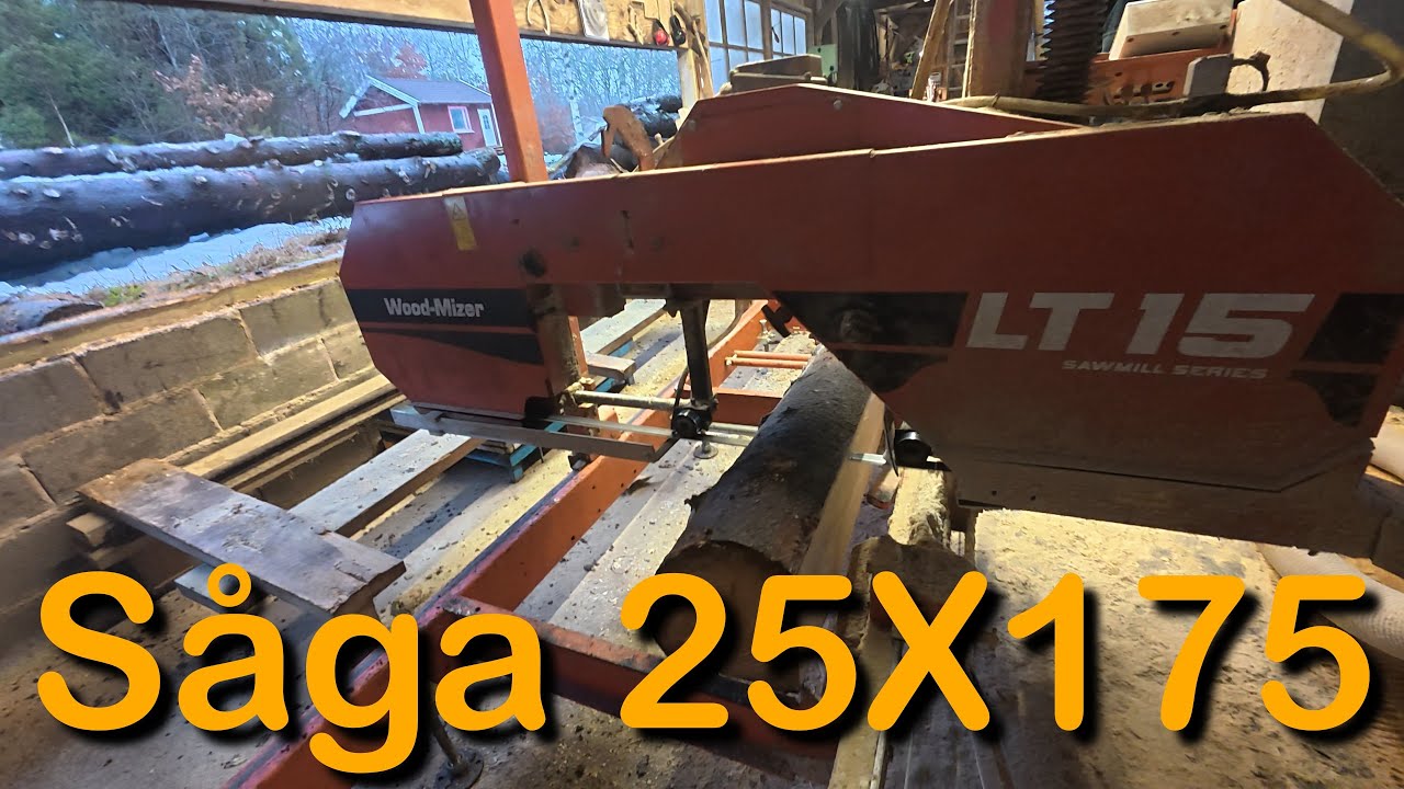 Såga gran 25X175 (Woodmizer lt15 sågar gran)