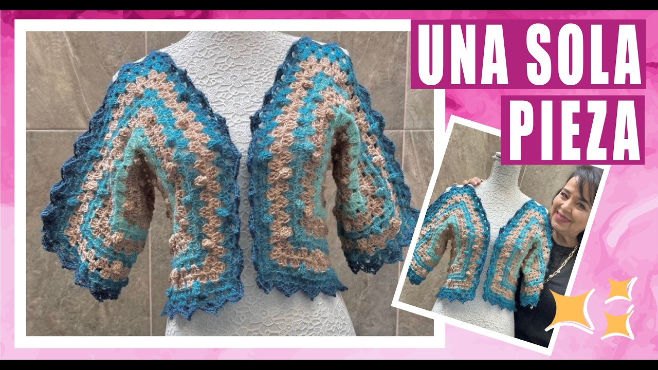 Cómo Tejer una Torerita Fácil en UNA SOLA Pieza 🧶| Crochet Paso a Paso con LAURA CEPEDA