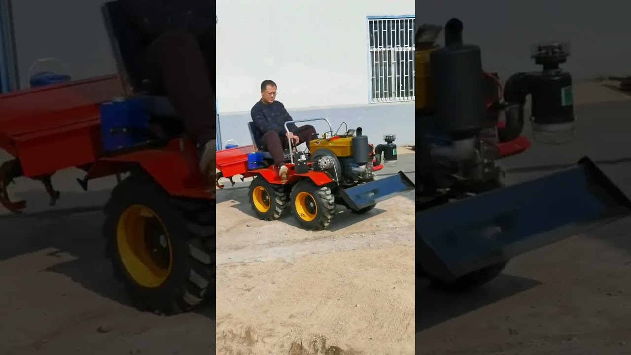 Multi-purpose cultivator orchard greenhouse management rotary cultivator multi-purpose four-whee