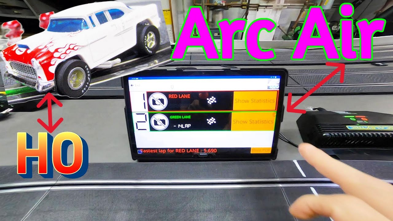 Scalextric arc air HO Slot Cars making them work with magic arc app