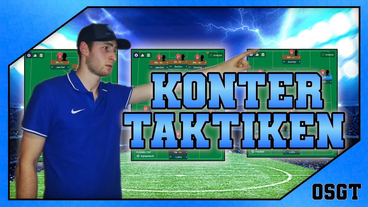FM22: 3 Konter Taktiken für den Football Manager !