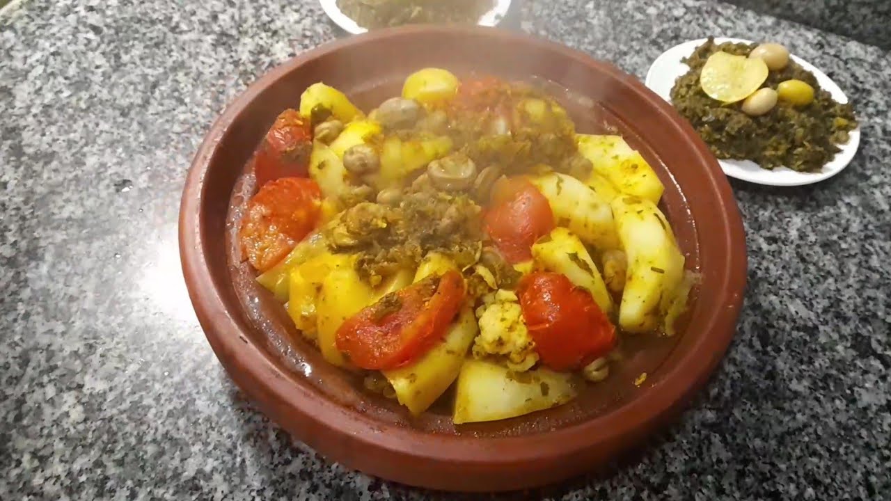 طريقة تحضير البقولة و طاجين بدجاج والخضرة 🥘🥰