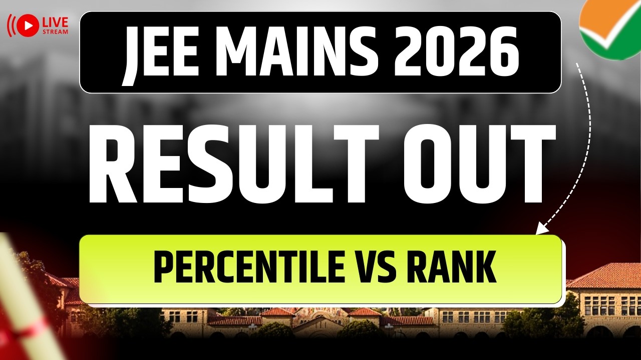 JEE Mains Result 2026 | Percentile Vs Rank after the Result #jee2026