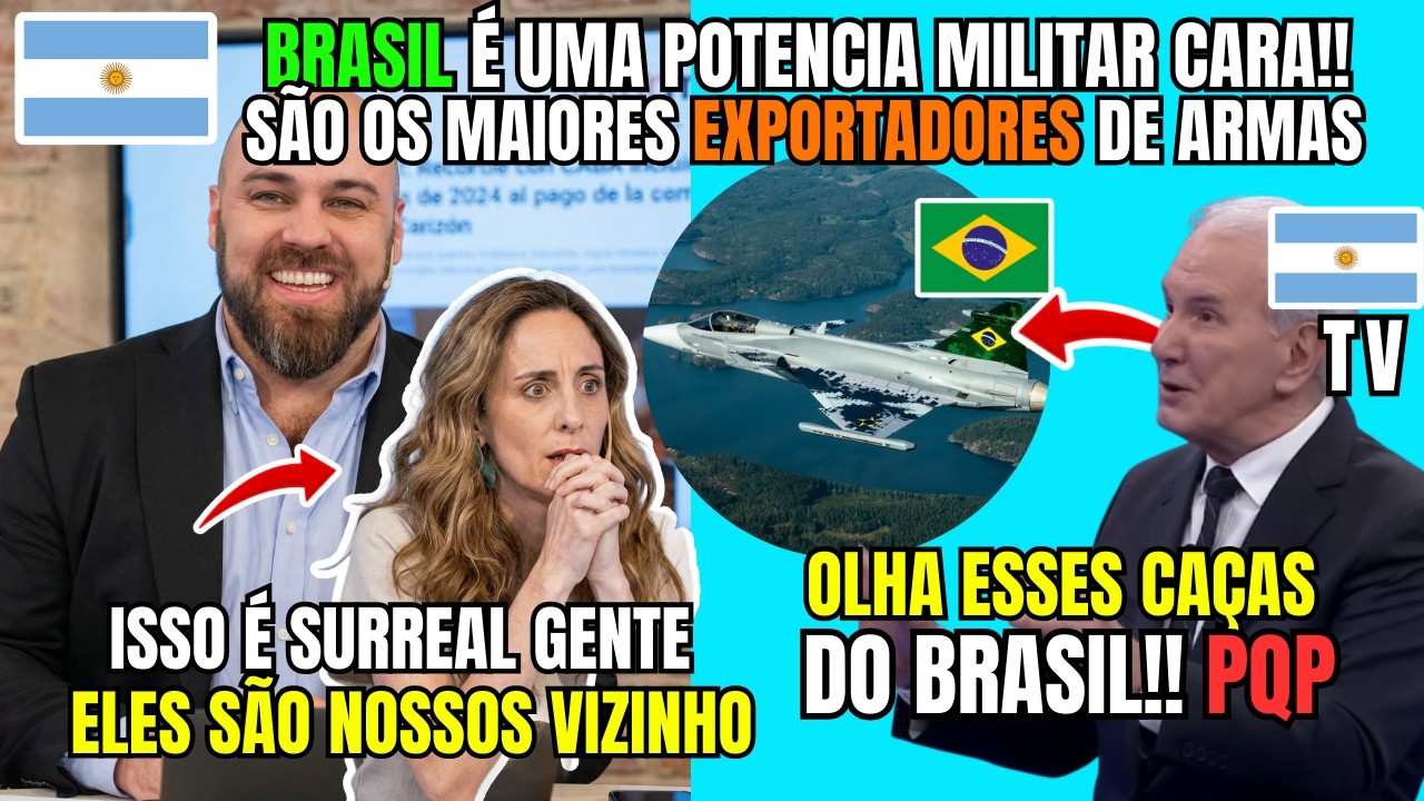 TV ARGENTINA FICA LOUCA COM POTENCIA MILITAR BRASILEIRAS E COM EXPORTAÇÕES DE ARMAMENTE PRA EUROPA!