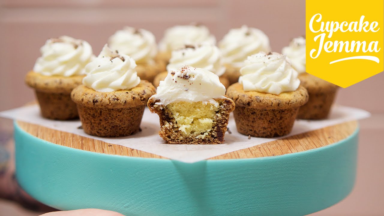 How to Make Chocolate Chip Cookie Cup Cupcakes | Cupcake Jemma