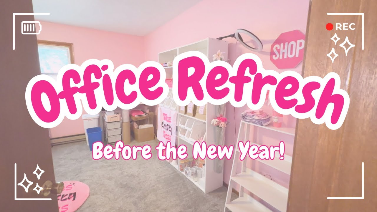 Office Refresh before the New Year! 🎀🎉 Before & After!