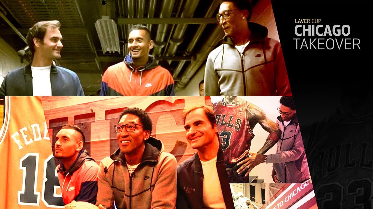Chicago Takeover: Federer and Kyrgios meet Scottie Pippen