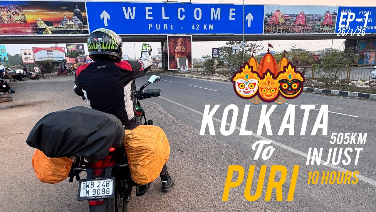 Kolkata To Puri Bike Ride ll kolkata To Puri Detail Vlog ll kolkata to Puri In Just 10 Hours