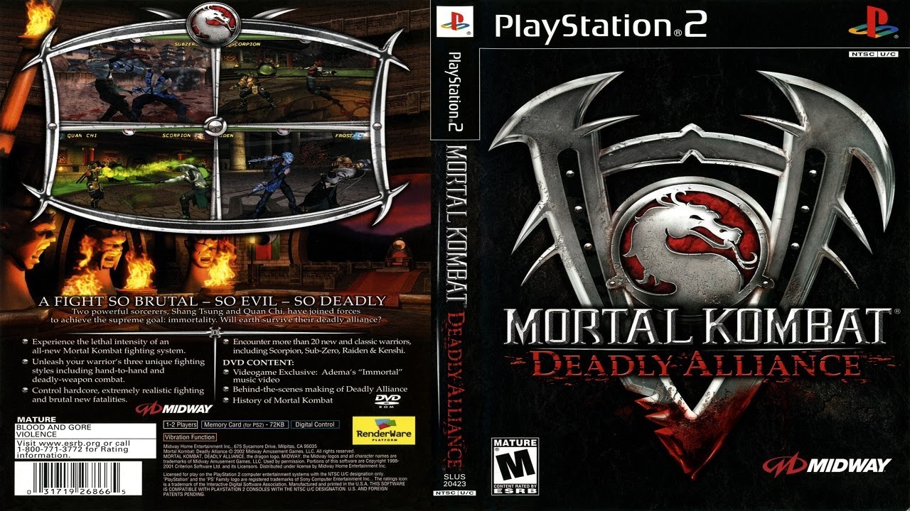 Mortal Kombat: Deadly Alliance - Arcade - All Characters [PS2]
