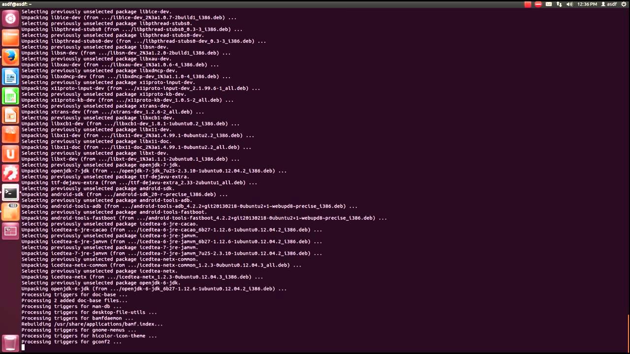 Cordova CLI installation script in action -- booooring 6 minutes