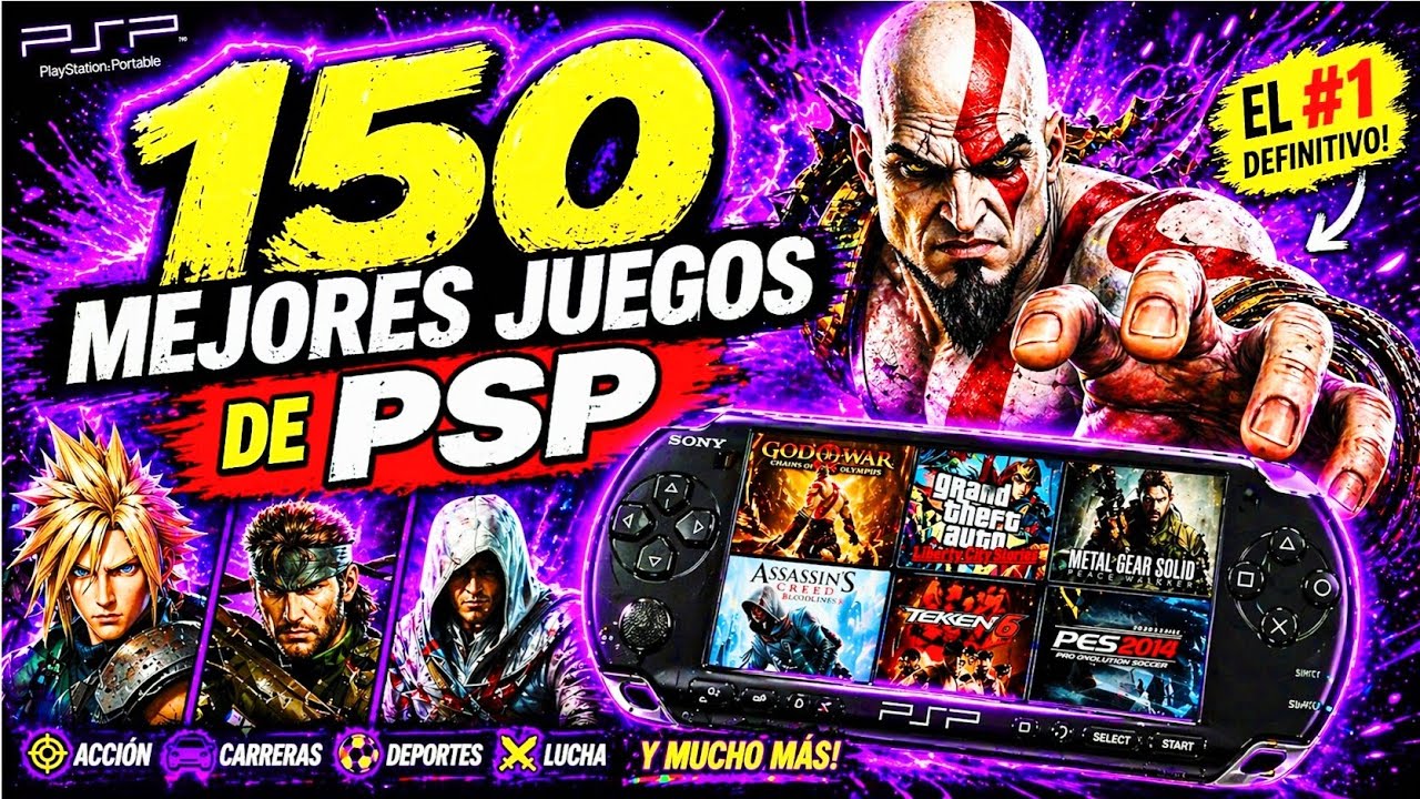 Los 150 MEJORES Juegos PSP 😎 (de la HISTORIA)