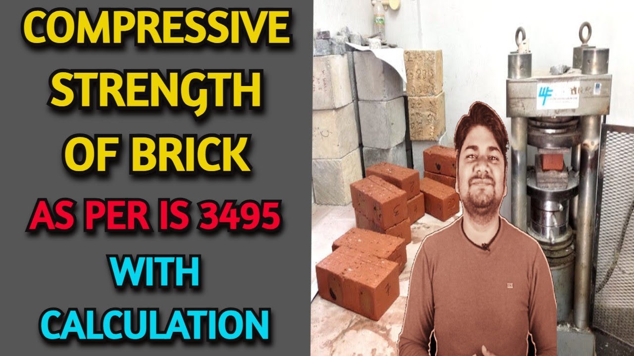 Compressive Strength of Brick as per IS 3495 with Calculation | Learning Civil Technology