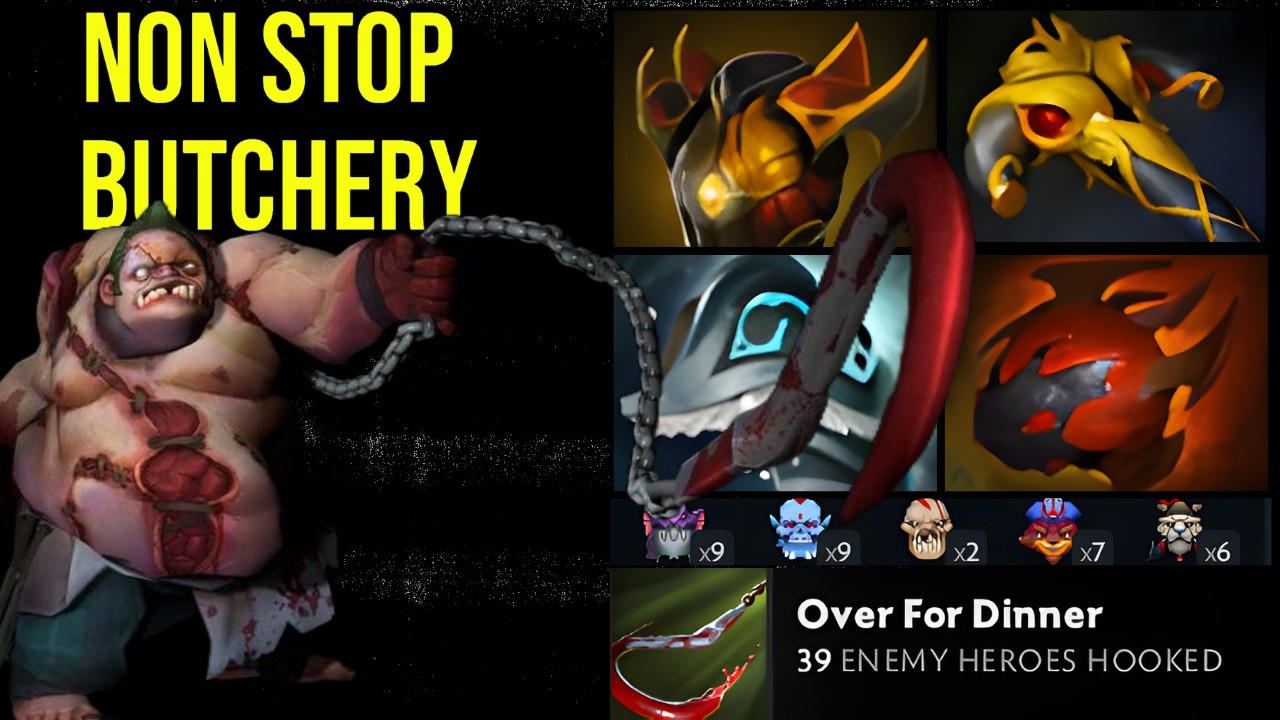 NON-STOP BUTCHERY! 33 Kills Pudge with 66 Flesh Heap Stacks — Everyone Is FRESH MEAT! | Dota 2