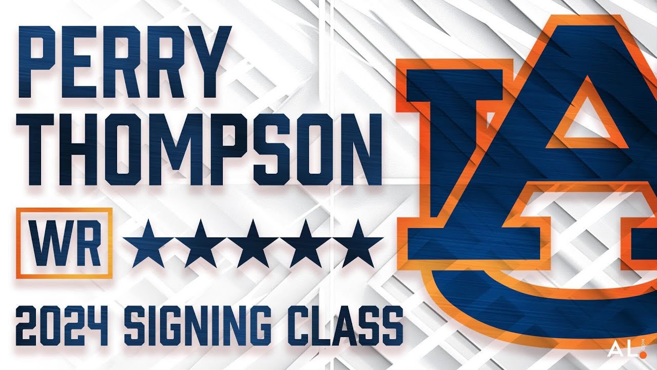 Auburn 5-star WR signee Perry Thompson highlights from Foley