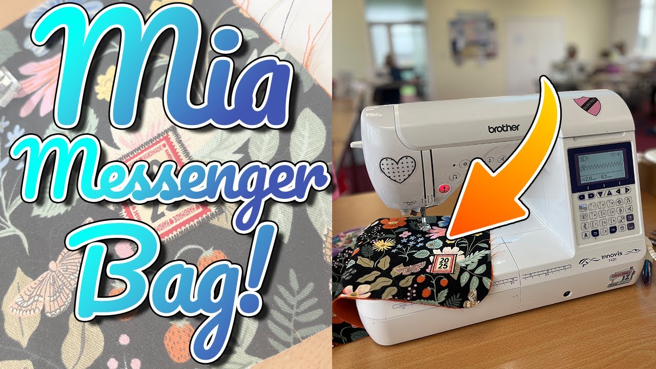 Come with me to a Sewing Social || Making the Mia Messenger Bag by BF Patterns || Pattern Review