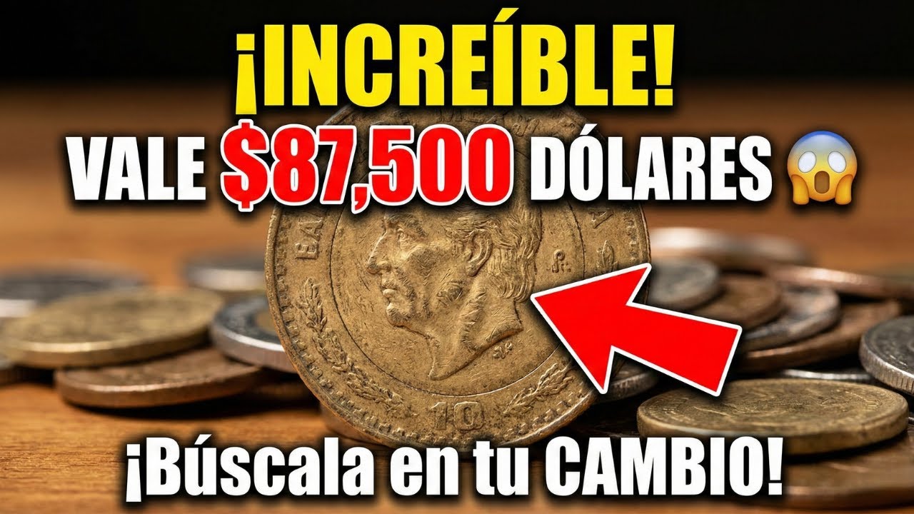 ¡INCREÍBLE! Esta MONEDA de 10 PESOS vale $87,500 DÓLARES 😱 ¡Búscala en tu CAMBIO!