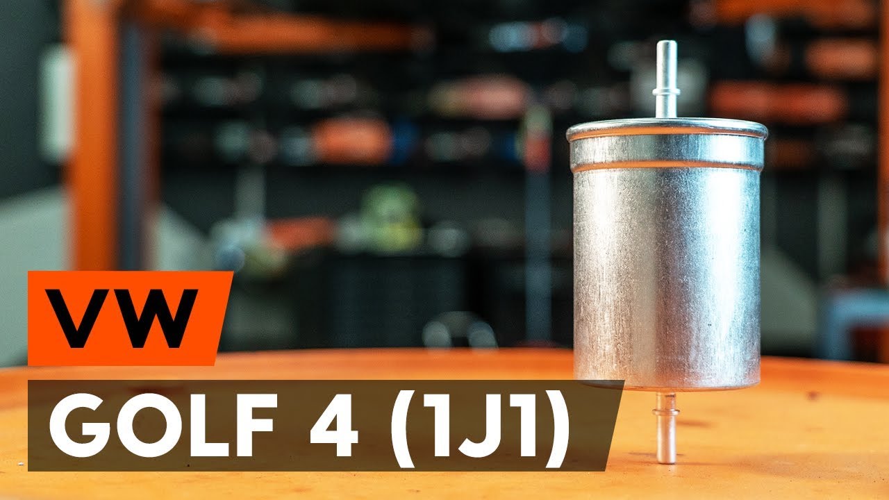 How to change fuel filter VW GOLF 4 (1J1) [TUTORIAL AUTODOC]