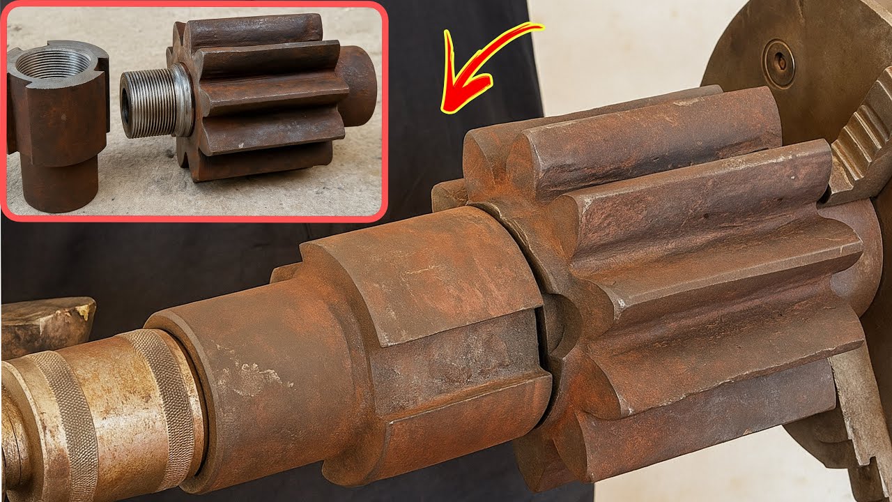The Exclusive Operation Of Broken Bulldozer Pinion Gear // A Mechanic Perfectly Repaired it Strongly