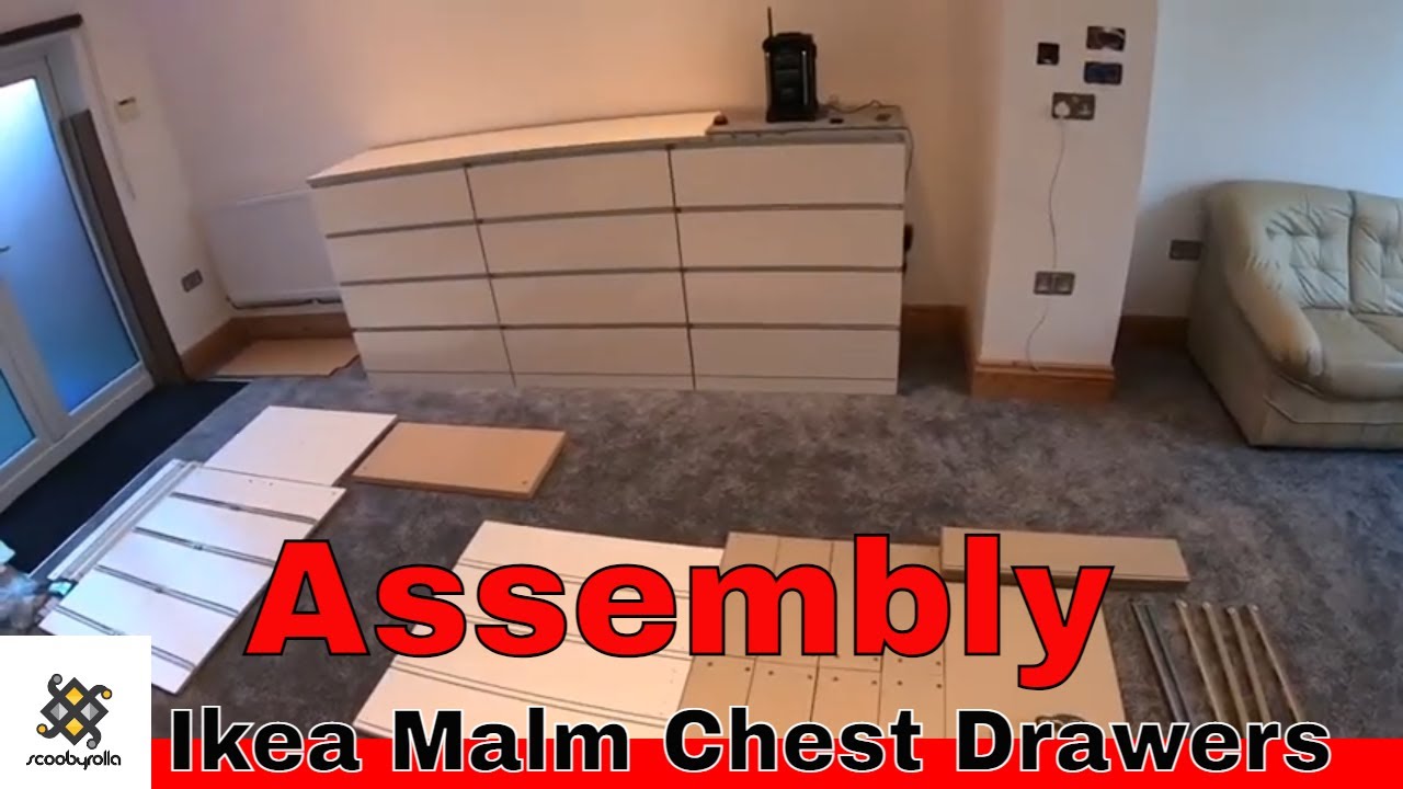 How To Put An Ikea Malm Chest Drawer Together Step By Step.