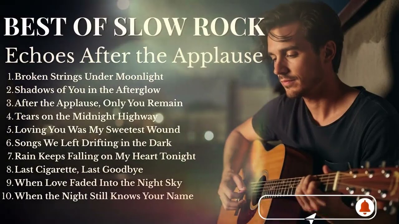 Broken Strings Under Moonlight🎼Melancholic Slow Rock Guitar | Midnight Memories Playlist