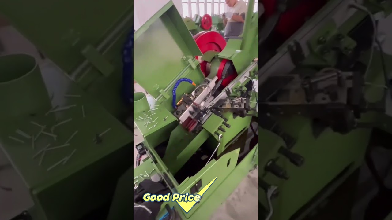 Rainbow high-speed automatic thread rolling machine, machine test before shipping!