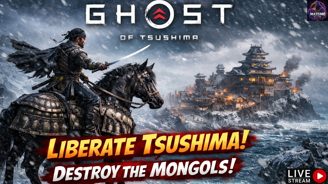 Ghost of Tsushima LIVE ⚔️ 🔥The Final Liberation | No Mongol Left Alive!#ghostoftsushima#gaming#story
